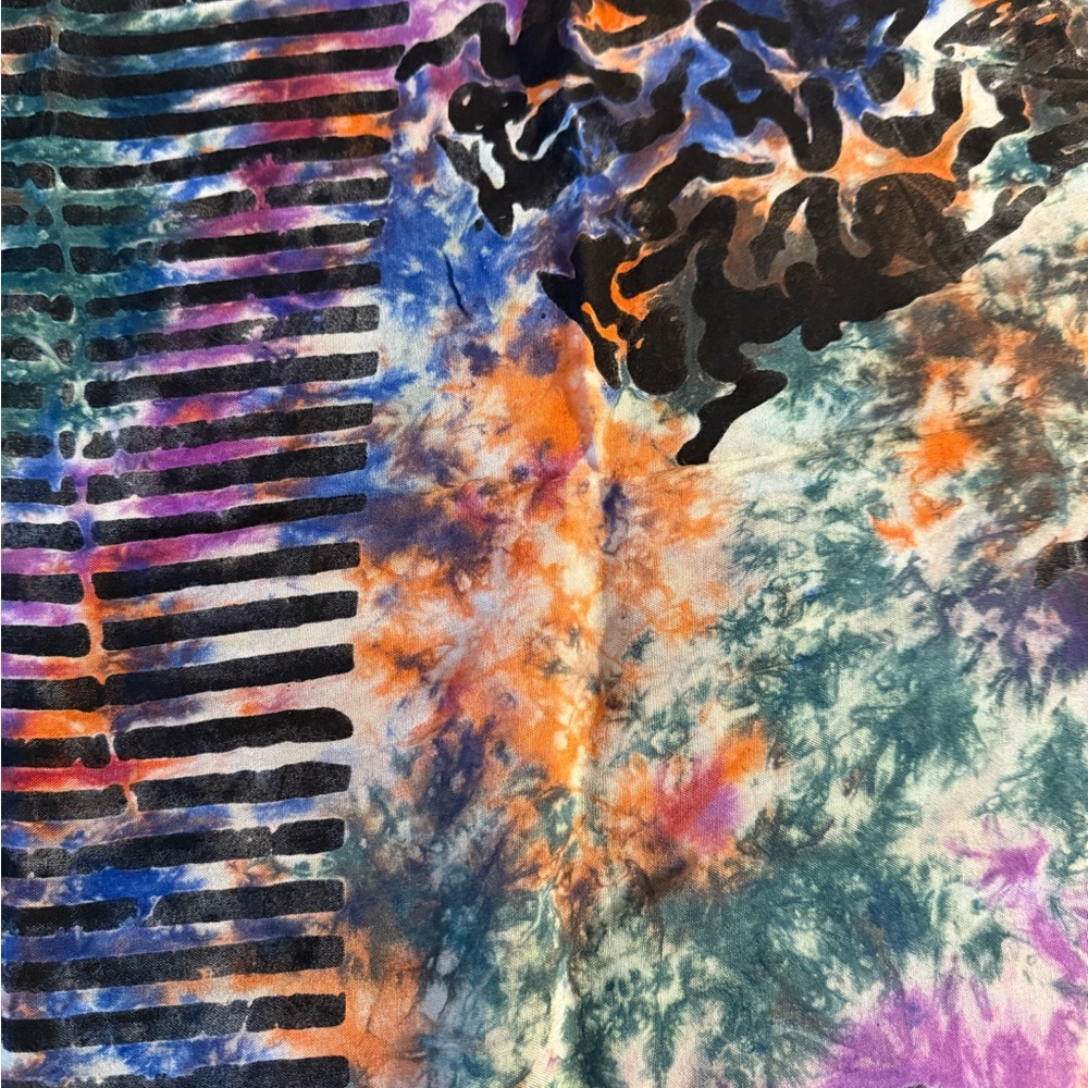 Multicolor Patterned Scarf 🎃 - Picture 4 of 7